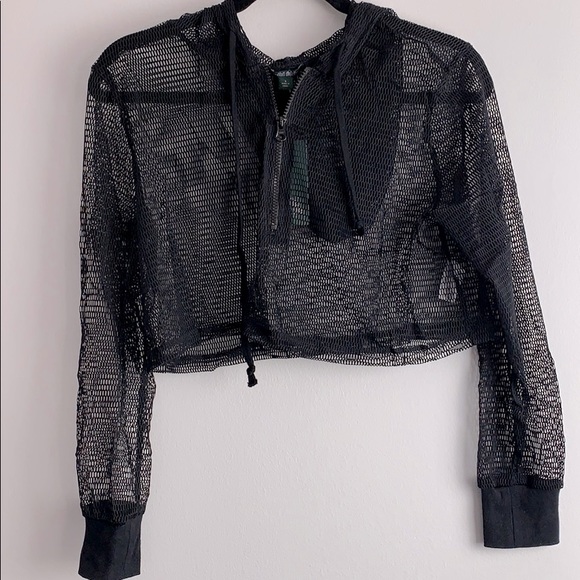 wild fable Tops - Wild fable mesh cropped hoodie
